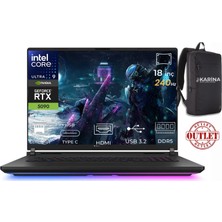Asus Rog Strix Scar 18 Ultra 9 275HX G835LX-SA152W-K03 64GB 4tb+4tb RTX5090 24GB W11HOME 18" Wqxga Taşınabilir Bilgisayar ( Outlet )