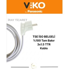 İray Multi-Let | Altılı 9 Metre Anahtarlı Topraklı Yan Fişli Çocuk Korumalı Grup Priz - 6'lı, 9 M, 3x1.5 Ttr (Tam Bakır) Kablolu