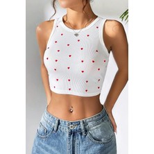 Bella Notte Mini Kalp Baskılı Model Crop