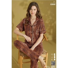 Dorelux Kısa Kollu Leopar Pijama Takımı