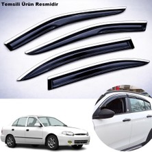 Caraks Hyundai Accent Mügen Cam Rüzgarlığı Abs Krom Nikelajlı Cam Rüzgarlığı Yumurta Kasa 1995-2000 Arası 4 Lü