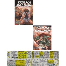 Komik Şeyler Yayıncılık Titana Saldırı Çöküşten Önce 1-2. Ciltler Manga Seti + Özel Cetvel