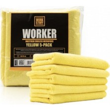 Work Stuff Sarı Worker 5'li Paket Mikrofiber Bez