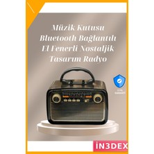 İn3dex Taşınabilir Bluetooth Hoparlör Fm/am Radyo Şarj Edilebilir 1kg