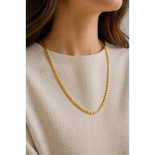 Kızılay Kuyumcusu 14 Ayar Altın Pullu Model Zincir Kolye 4.92 gr 45 cm ZNC2102