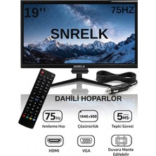 SNRELK 49 EKRAN 12V-220V UYUMLU KARAVAN TEKNE YAT UYUMLU ÇAKMAKLIK GİRİŞLİ  VGA- HDMI PRO LED TV  MONİTÖR