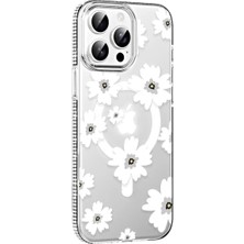 Joko Apple Iphone 14 Pro Max Floral Magsafe Kapak - Beyaz