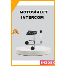 İn3dex Kablosuz Motosiklet Kaskı Bluetooth Kulaklık Gürültü Azaltmalı BT22