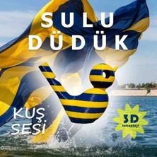 Kabajur Sarı Lacivert Kuş Sulu Düdük - Kanarya Sesi