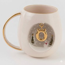 BSK Ceramics Handmade Kış Harfli Porselen Kupa Ö Harfi
