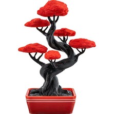 Fibrika Store Crimsonzen Modern Bonsai Tasarımı - Dekoratif Masa Aksesuarı