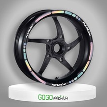 Gogo Premium Hologramlı I Yamaha Nmax Uyumlu 1 Set Jant Şeridi