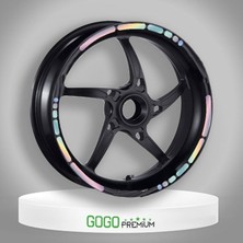 Gogo Premium Hologramlı Iıı Honda Pcx Uyumlu 1 Set Jant Şeridi