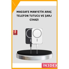 İn3dex Magsafe Uyumlu Kablosuz Powerbank 5000MAH Hızlı Şarj