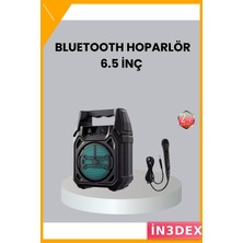 İn3dex Kablosuz Bluetooth Hoparlör 10W Taşınabilir Fm Radyolu Şarjlı