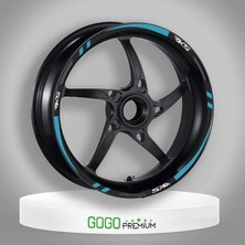Gogo Premium Rks Uyumlu Mavi Reflektör 1 Set Jant Şeridi