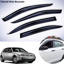 Caraks Vw Golf 4 Mügen Cam Rüzgarlığı Abs Krom Nikelajlı Cam Rüzgarlığı 1998-2004 Arası 4 Lü Set