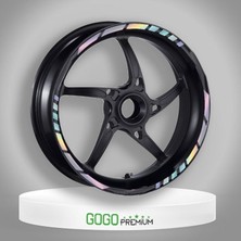 Gogo Premium Hologramlı I Honda Pcx Uyumlu 1 Set Jant Şeridi