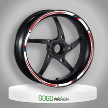 Gogo Premium Honda Spacy Uyumlu Beyaz 1 Set Jant Şeridi