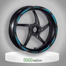 Gogo Premium Cf Moto Uyumlu Mavi 1 Set Jant Şeridi