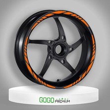 Gogo Premium Florasan Turuncu Honda Pcx Uyumlu Büyük 1 Set Jant Şeridi