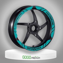 Gogo Premium Cf Moto Uyumlu Mavi 1 Set Jant Şeridi