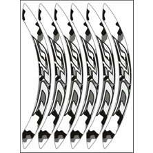 Gogo Premium Beyaz Kamuflaj Geniş Honda Dio Uyumlu 1 Set Jant Şeridi