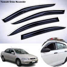 Caraks Mazda 323 Familia Mügen Cam Rüzgarlığı Abs Krom Nikelajlı Cam Rüzgarlığı 1996-1999 Arası 4 Lü Set