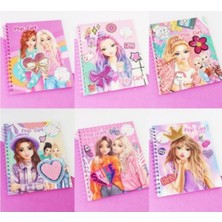 Hediye Vakti Pop Girl Moda Tasarım ve Çıkartmalı Boyama Kitabı - Çocuklar Için Eğlenceli Aktivite