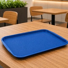 İstanbul Horeca Abs Servis Tepsisi Kaymaz Yüzeyli 32X44 cm Mavi Renk– Endüstriyel Kullanıma Uygun, Kırılmaz, Bpa Free (7 Renk Seçenekli)