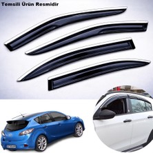 Caraks Mazda 3 Hb Mügen Cam Rüzgarlığı Abs Nikelaj Krom Cam Rüzgarlığı 2009-2013 Arası Çift Kelebekli