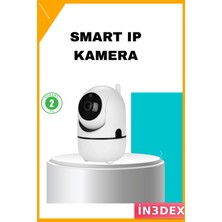 İn3dex Kablosuz Full Hd Akıllı Kamera Hareket Sensörlü Wi-Fi 4