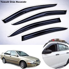 Caraks Volvo S40 Mügen Cam Rüzgarlığı Abs Krom Nikelajlı Cam Rüzgarlığı 1997-2004 Arası 4 Lü Set