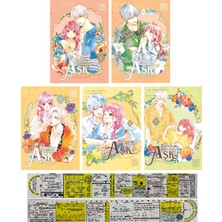 Athica Books Parmak Uçlarında Aşk 1-2-3-4-5. Ciltler Manga Seti + Özel Cetvel