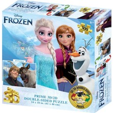 Kaia Life Prime 3D Disney Frozen Çift Taraflı Puzzle 300 Parça