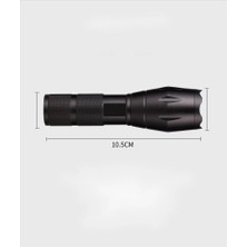 Kaia Life Gold Orion KM-108 T6 LED Şarjlı El Feneri 5 Modlu 200 Metre Işık Mesafesi