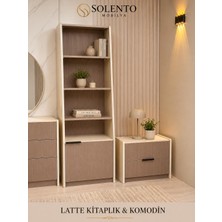 Latte Kitaplık ve Komidin
