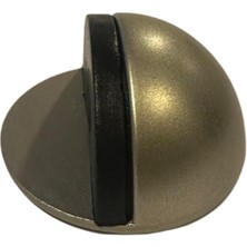 Compact Yarımay Kapı Stoperi Yapışkanlı – Zamak Gövde Saten Gümüş Renk 4,3 cm Kapı Tutucu / Duvar Koruyucu