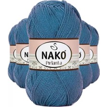 Hobilinka 5 Adet Pırlanta Amigurumi El Örgü Ipi Yünü Turkuaz 3409 - Nako Mudanis