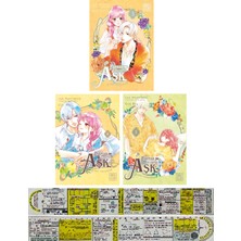 Athica Books Parmak Uçlarında Aşk 3-4-5. Ciltler Manga Seti + Özel Cetvel