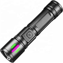 Kaia Life Bedotech Bd-15 6.4W Tg LED Çok Fonksiyonlu Alüminyum Alaşımlı Zoomlu Type-C Şarjlı El Feneri