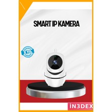 İn3dex 360° Gece Görüşlü Akıllı Güvenlik Kamerası Microsd Kayıt