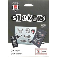 Piolent Beşiktaş Siyah Sticker Paketi 5 Sayfa Orijinal Lisanslı