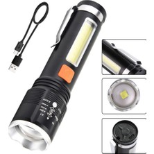 Kaia Life Gold Orion KM-102 4 Modlu Tip-C Şarjlı Zoomlu Taktikal El Feneri