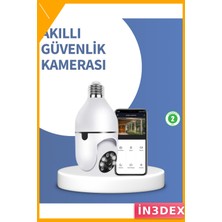 İn3dex 360 Derece Dönen Gece Görüşlü Kablosuz Güvenlik Kamerası