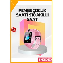 İn3dex Çocuk Akıllı Saati Gps Konum Takibi ve Alarmlı S10