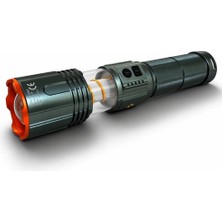 Kaia Life Bedotech BD-5503 30W Tg LED Alüminyum Alaşımlı Zoomlu Type-C Şarjlı El Feneri