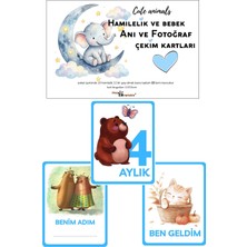 PremiumPort Renkli ve Canlı 22 Adet Hamilelik ve Bebek Fotoğraf Kartları Seti