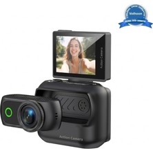 Soi Home 1080P Dijital Video Kamera (32GB) Kart Dijital Vlog Fotoğraf Makinesi  Türkçe  Siyah