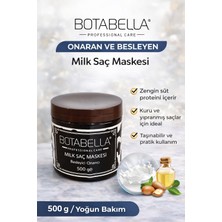 Bezos Botabella Milk Saç Maskesi 500 gr Besleyici Onarıcı Yoğun Bakım Maskesi Kuru ve Yıpranmış Saçlar Için
